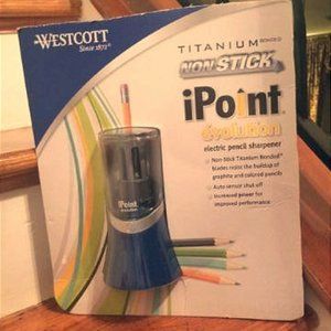 Westcott iPoint Evol. Electric Pencil Sharpener, New-in-Pack